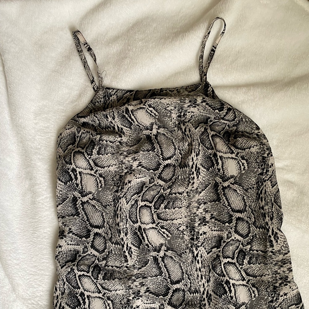 snake skin dress